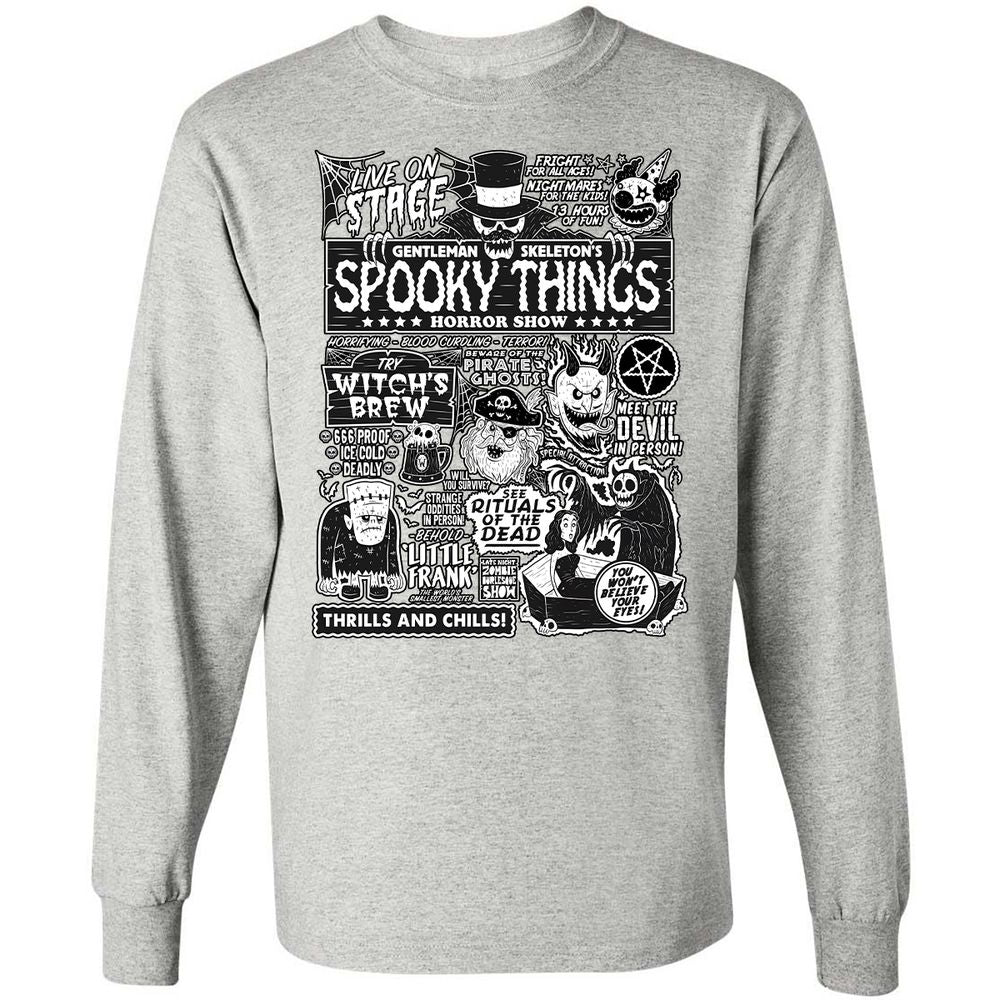 Long Sleeve T-Shirt - P1VR3SFB - Ash - 7