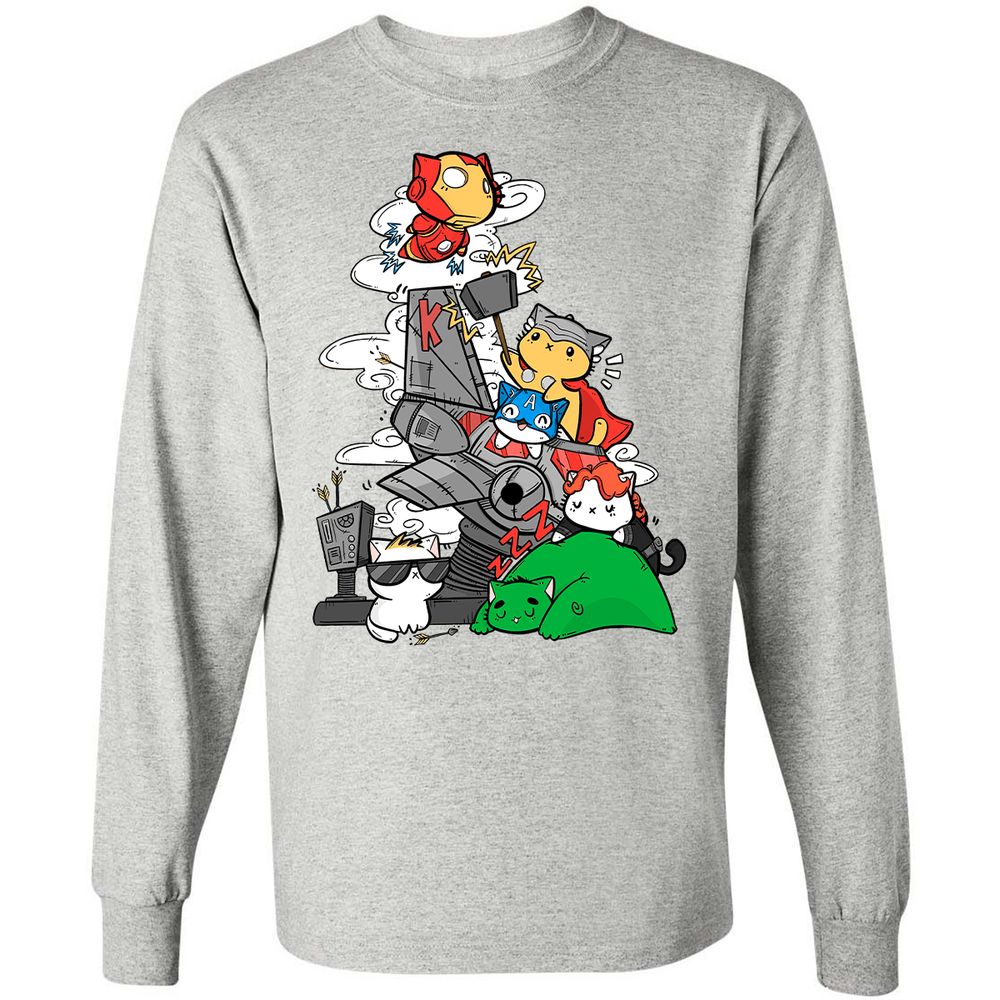 Long Sleeve T-Shirt - LZ19UXRB - Ash - 7