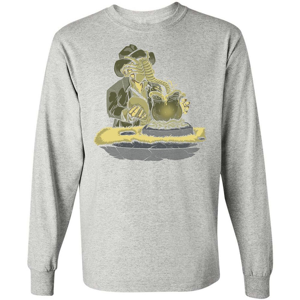 Long Sleeve T-Shirt - 3T9ENYA4 - Ash - 7