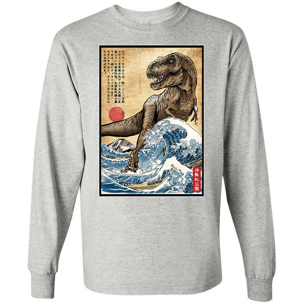 Long Sleeve T-Shirt - 4PPNNXSD - Ash - 7