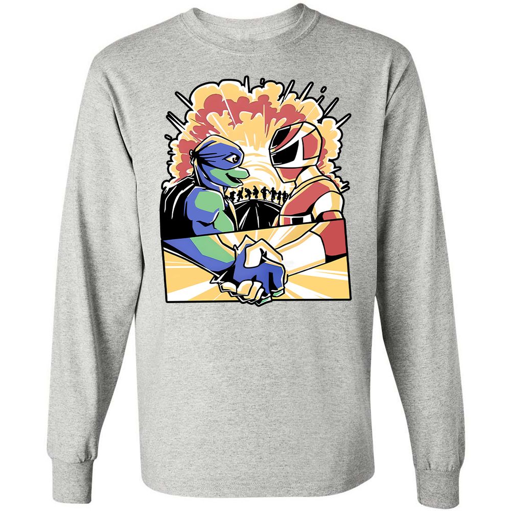 Long Sleeve T-Shirt - QM3DBSD3 - Ash - 7