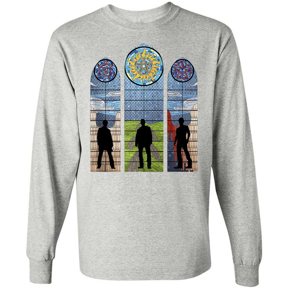 Long Sleeve T-Shirt - YDJK9U5Y - Ash - 7