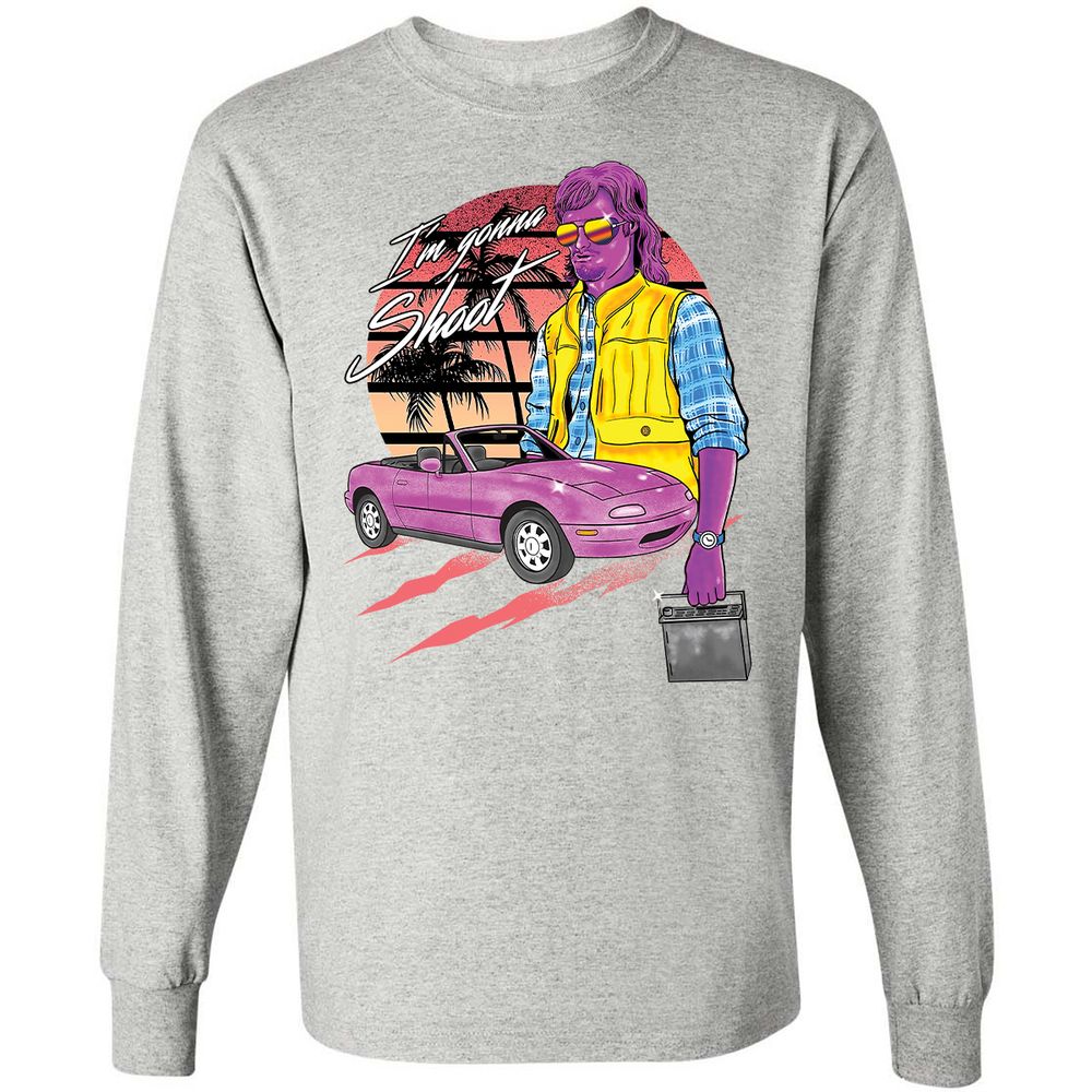 Long Sleeve T-Shirt - KZT8G1B5 - Ash - 7