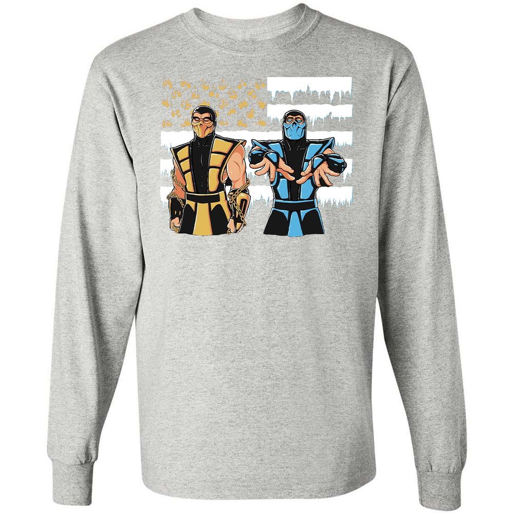 Long Sleeve T-Shirt - VQY32WPH - Ash - 7