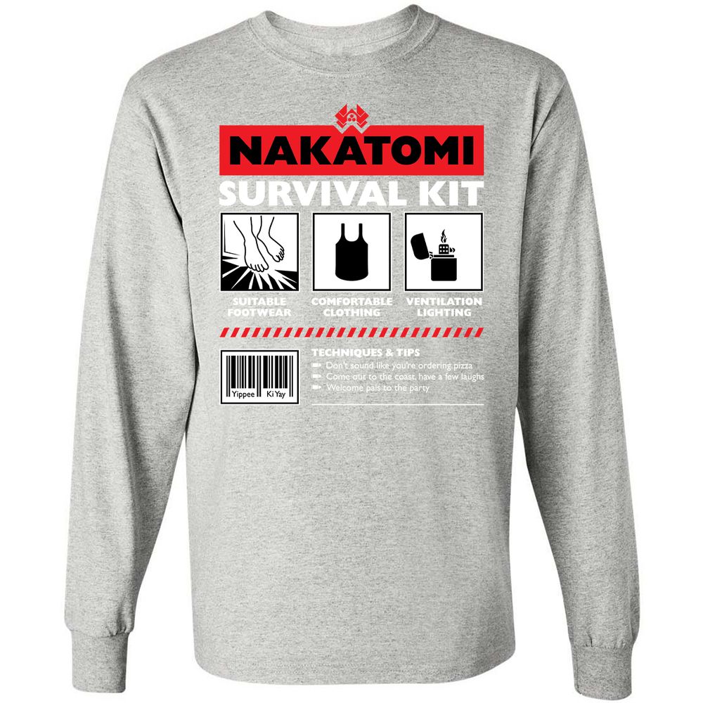 Long Sleeve T-Shirt - SKBS9EKK - Ash - 7