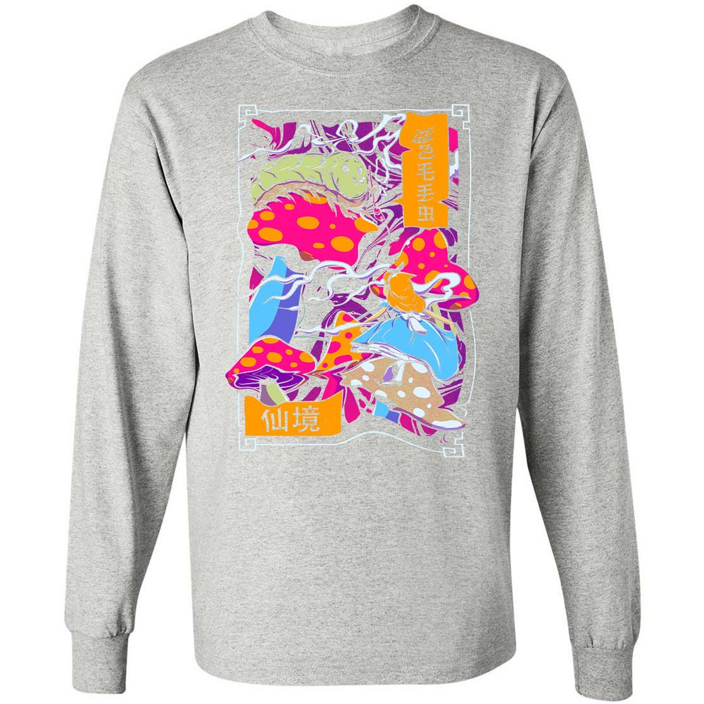 Long Sleeve T-Shirt - 1KL7CRSR - Ash - 7