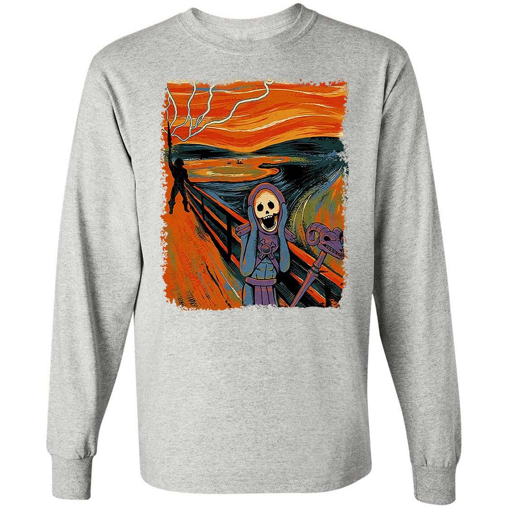 Long Sleeve T-Shirt - QTWS9E9F - Ash - 7