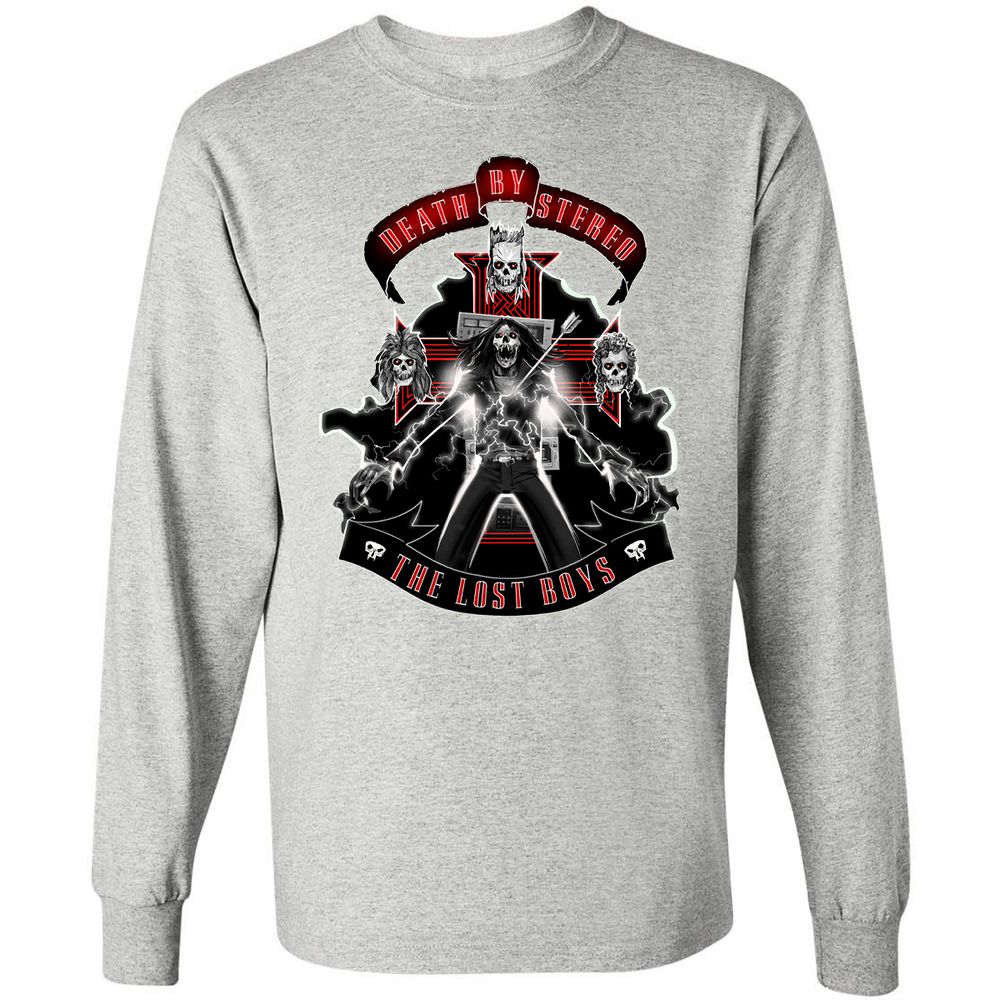 Long Sleeve T-Shirt - DLJYCZBD - Ash - 7