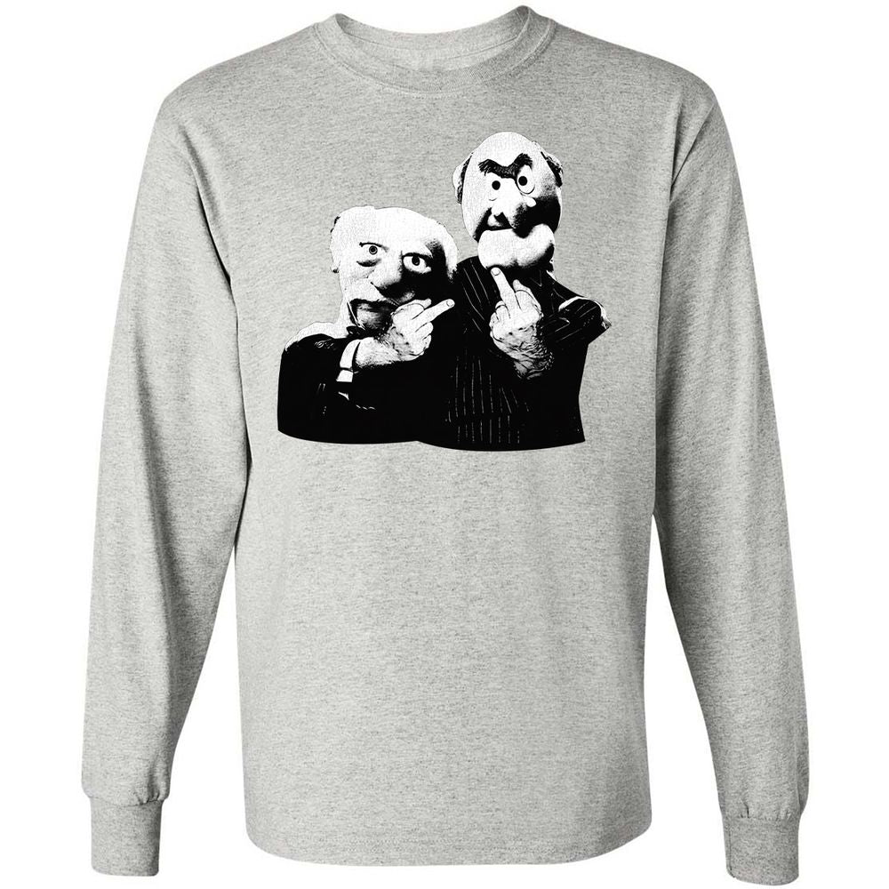 Statler and Waldorf Middle Finger - Ash - 7