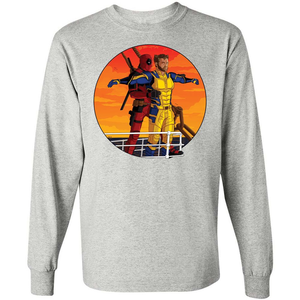 Long Sleeve T-Shirt - BL9FACRX - Ash - 7