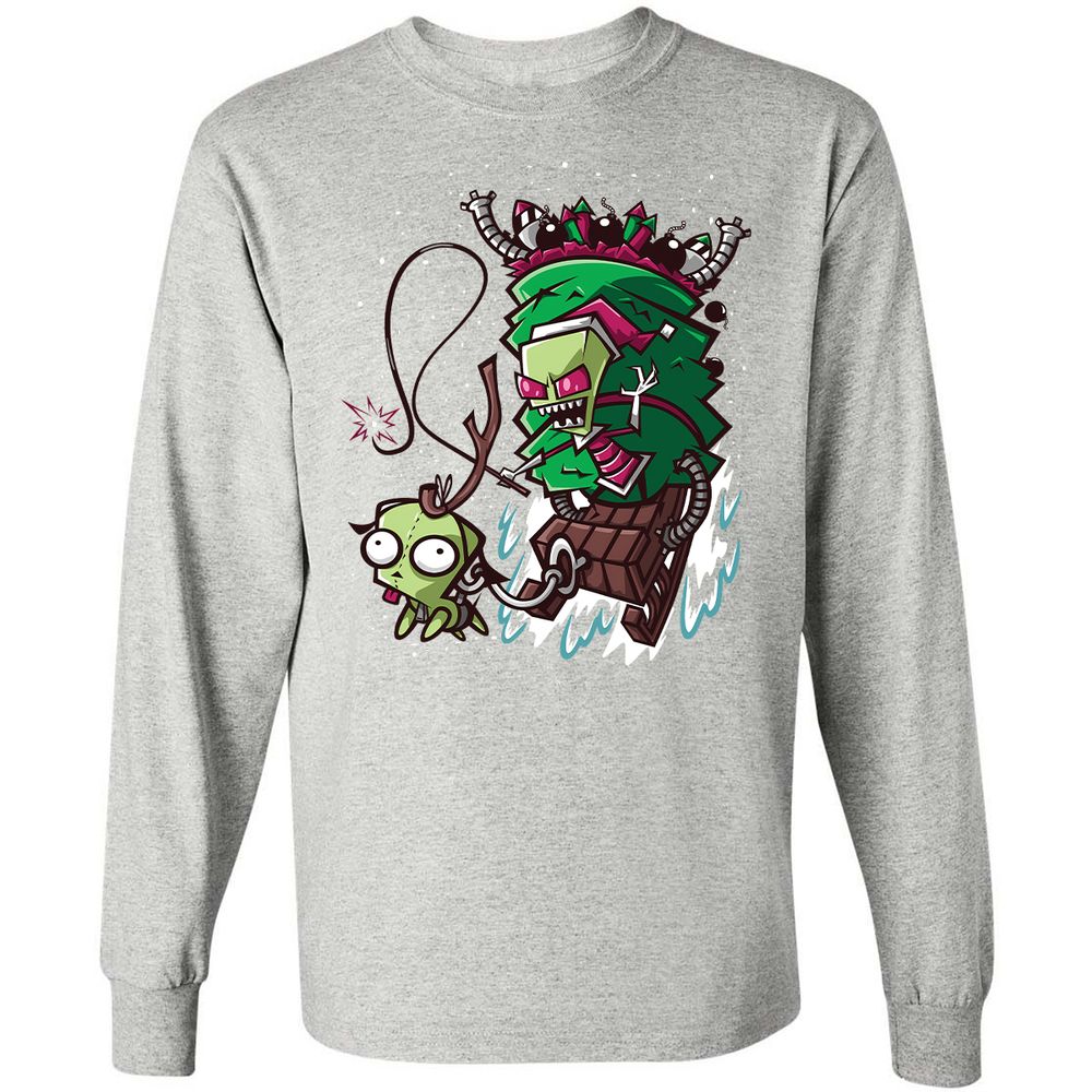 Long Sleeve T-Shirt - JGQNM2DD - Ash - 7