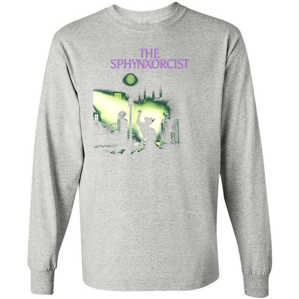 Long Sleeve T-Shirt - QC7KFZ8Y - Ash - 7