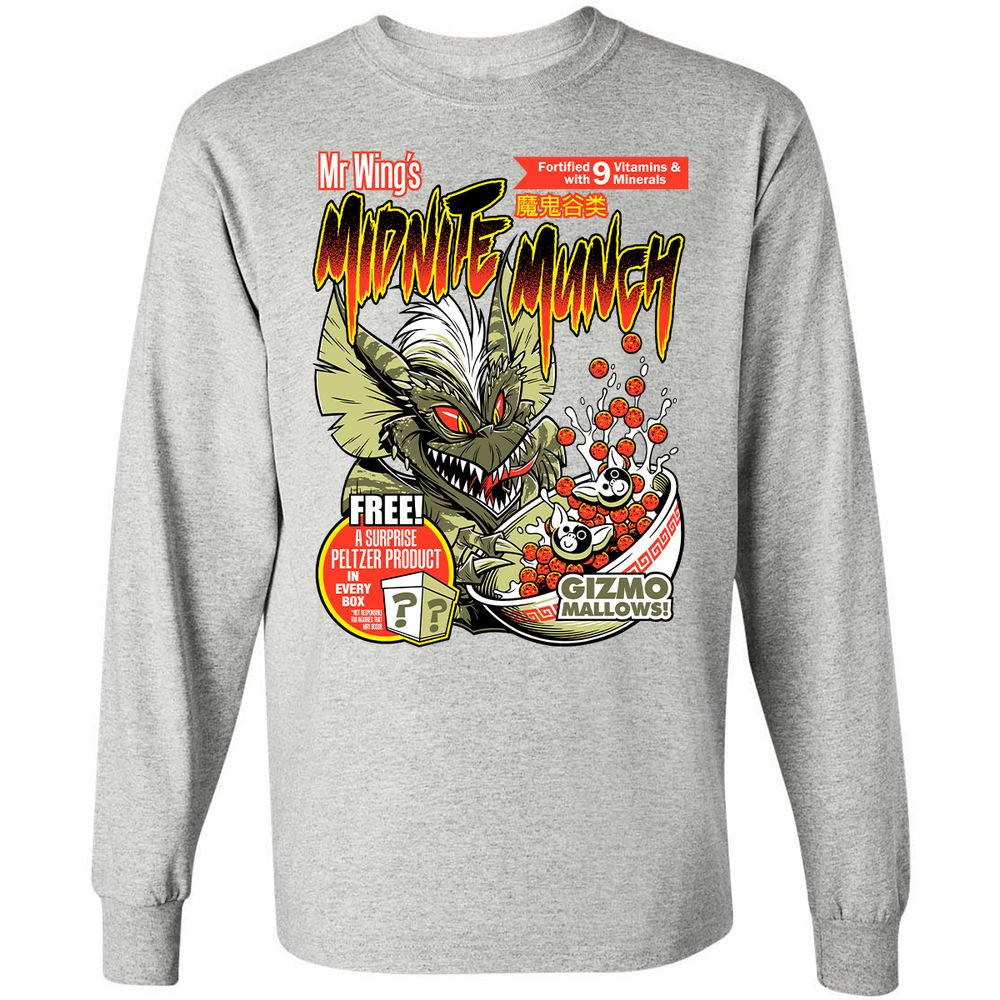 Long Sleeve T-Shirt - XCJNU71G - Ash - 7