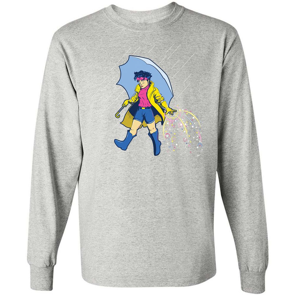 Long Sleeve T-Shirt - BDQHPEQ1 - Ash - 7