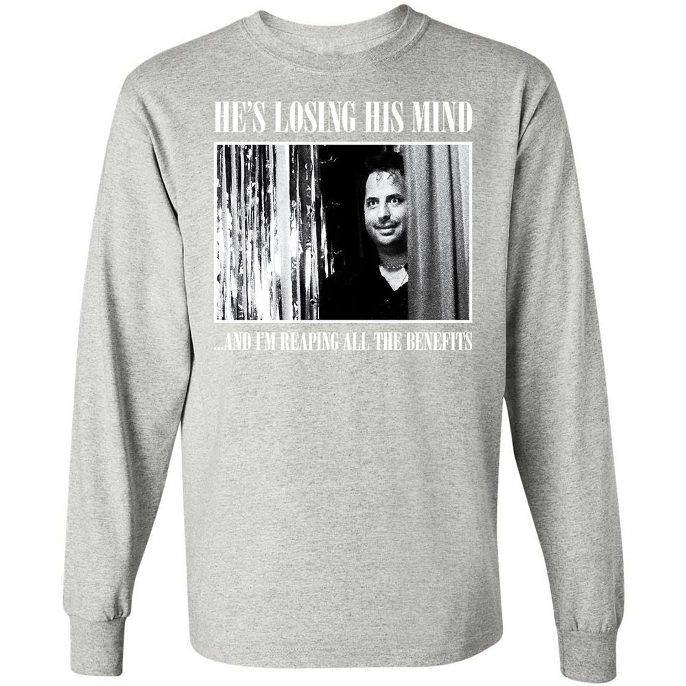 Long Sleeve T-Shirt - WU2B7Z8L - Ash - 7