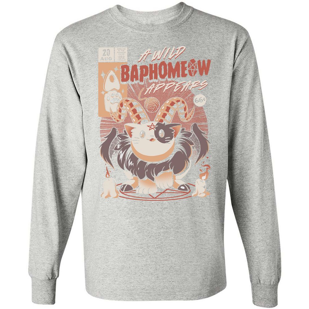 Long Sleeve T-Shirt - 6BY5YJ94 - Ash - 7