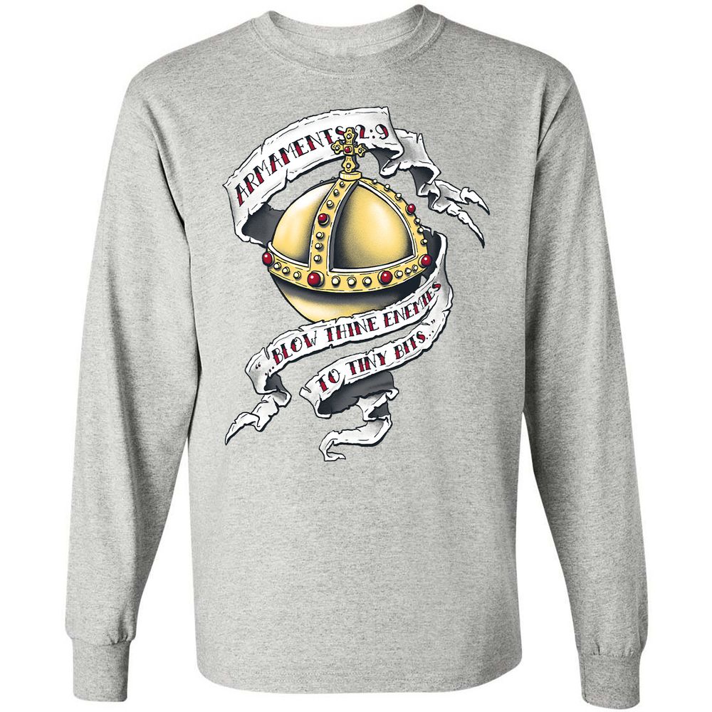 Long Sleeve T-Shirt - 8BGT4HPQ - Ash - 7