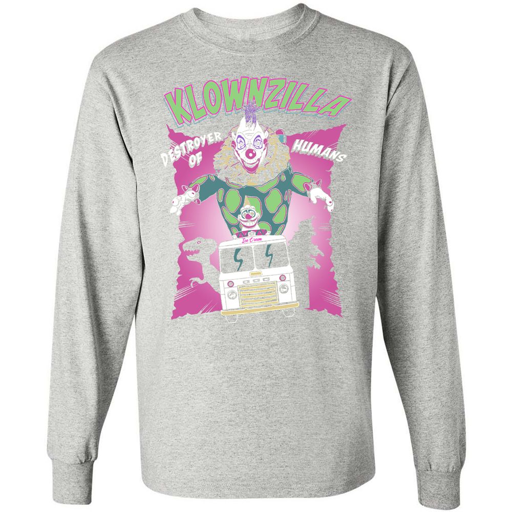 Long Sleeve T-Shirt - QHE1CD8G - Ash - 7