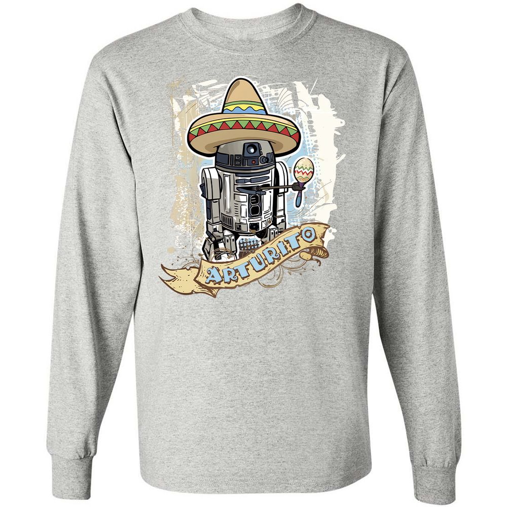 Long Sleeve T-Shirt - WHNPWQCC - Ash - 7