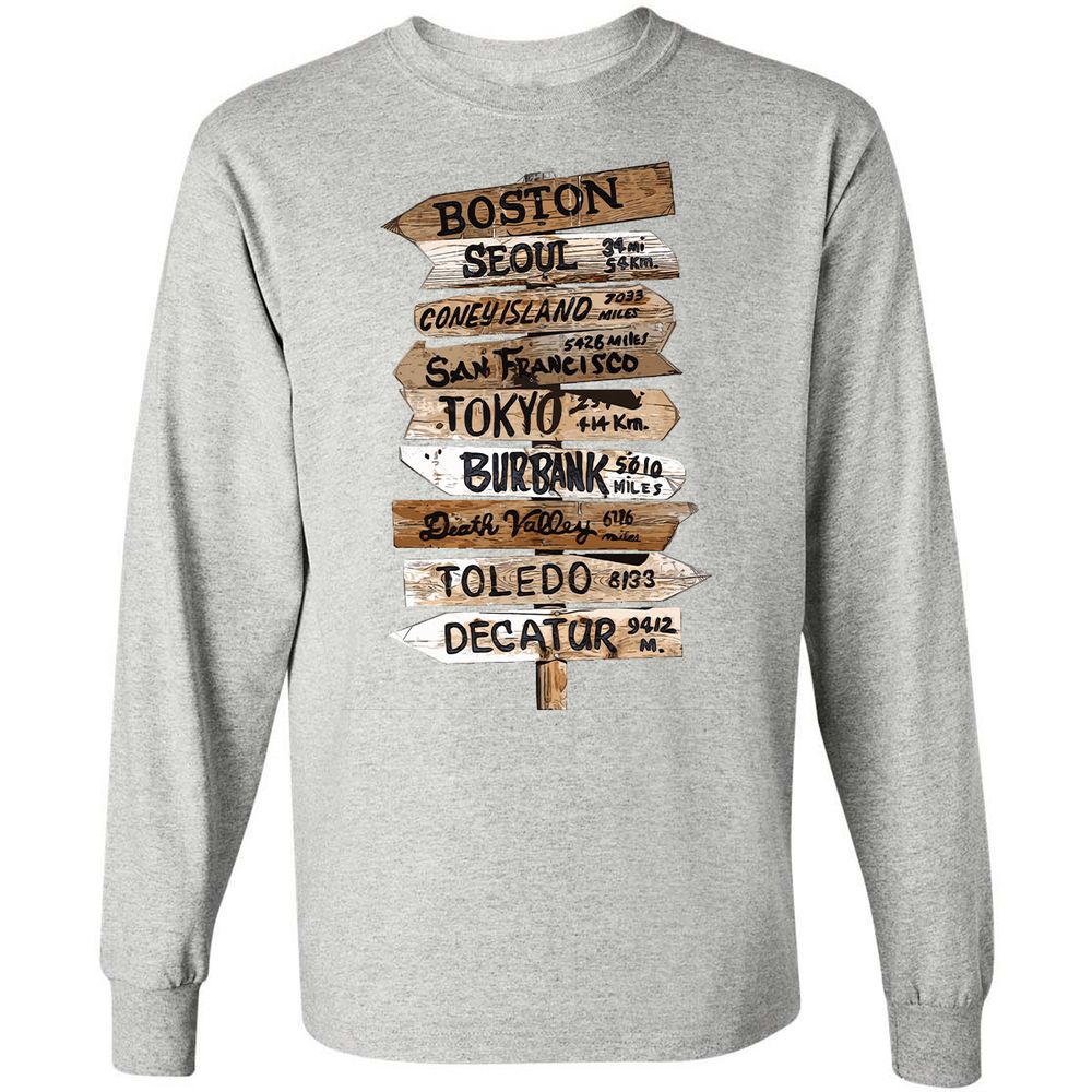 Long Sleeve T-Shirt - X736DFTP - Ash - 7
