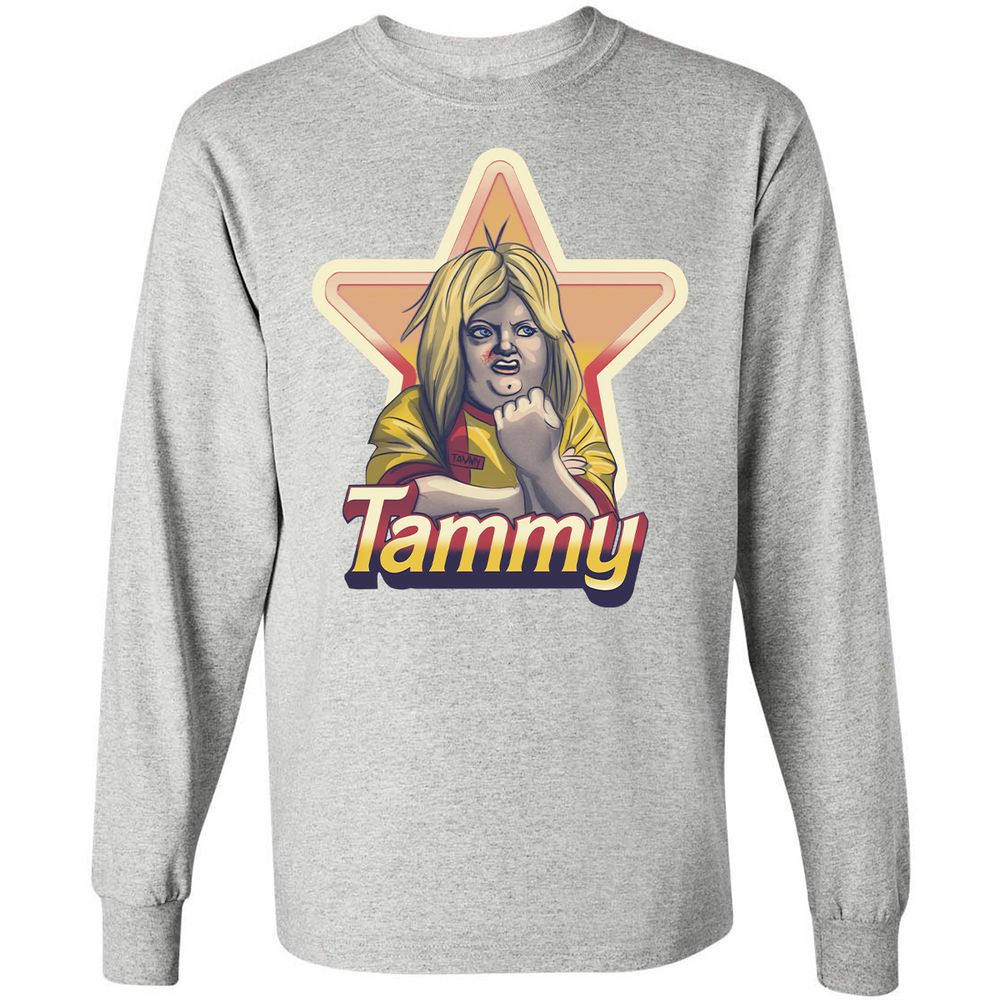Long Sleeve T-Shirt - 7DLU21CN - Ash - 7