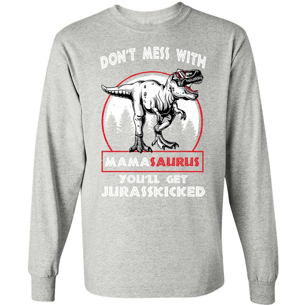 Long Sleeve T-Shirt - NK2K4H3Q - Ash - 7
