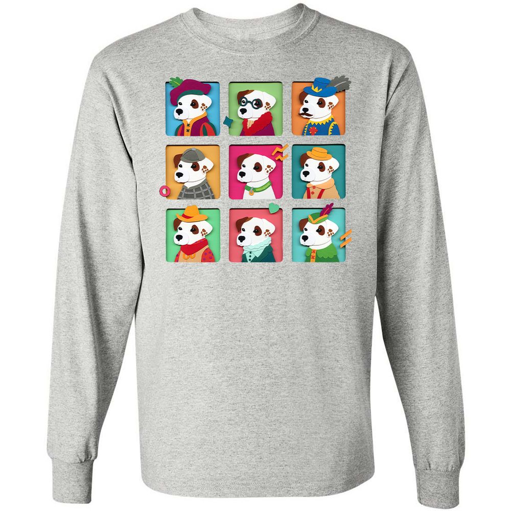 Long Sleeve T-Shirt - AFG8L641 - Ash - 7
