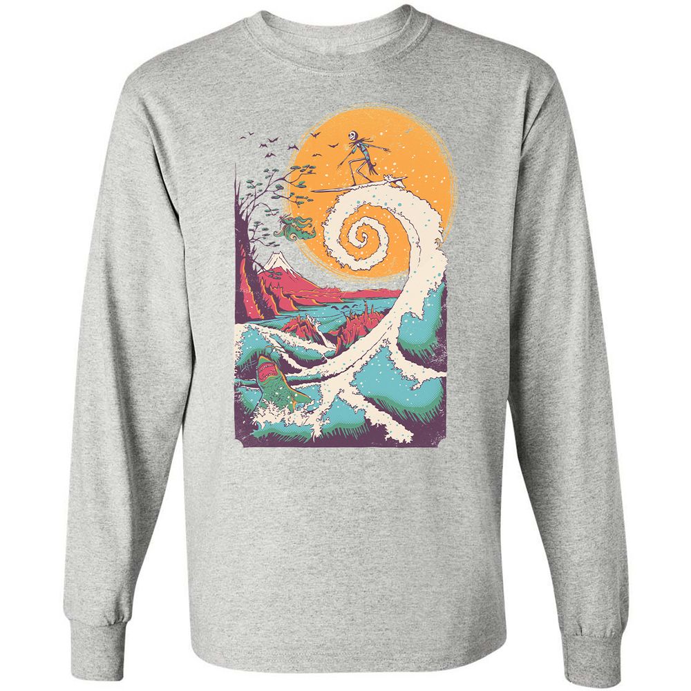 Long Sleeve T-Shirt - GDJZQMVY - Ash - 7