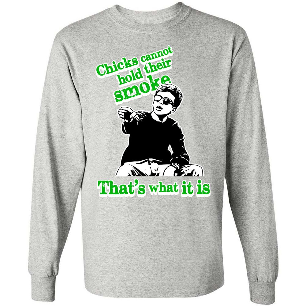 Long Sleeve T-Shirt - LLSBQ7RS - Ash - 7