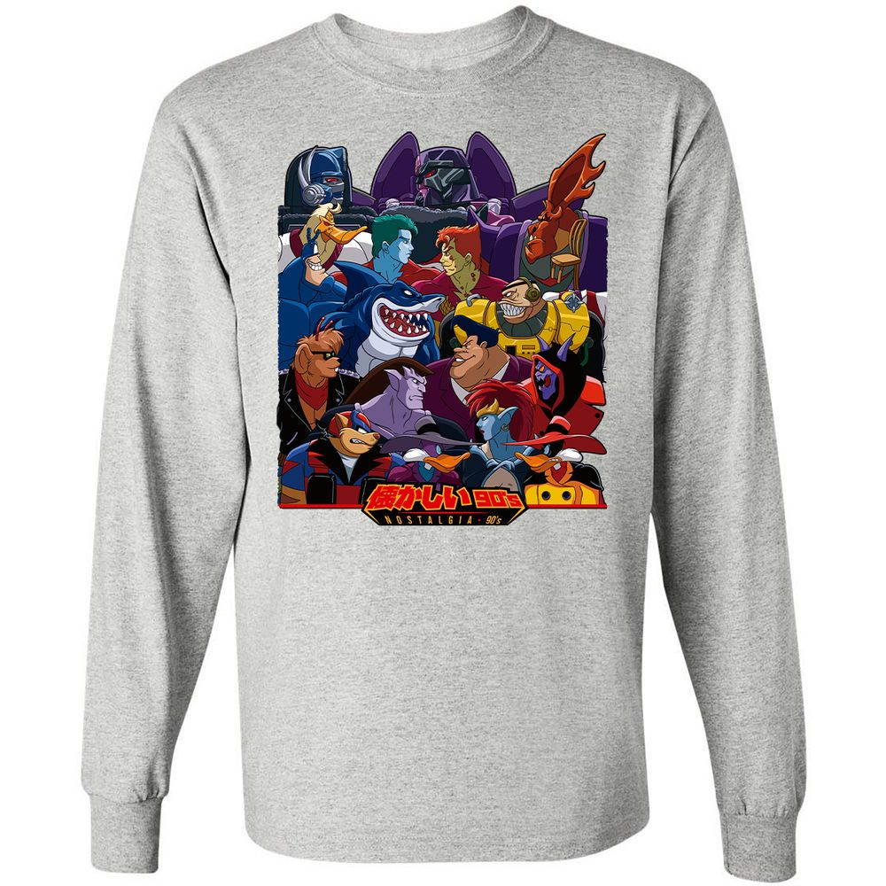 Long Sleeve T-Shirt - H1X11PKM - Ash - 7