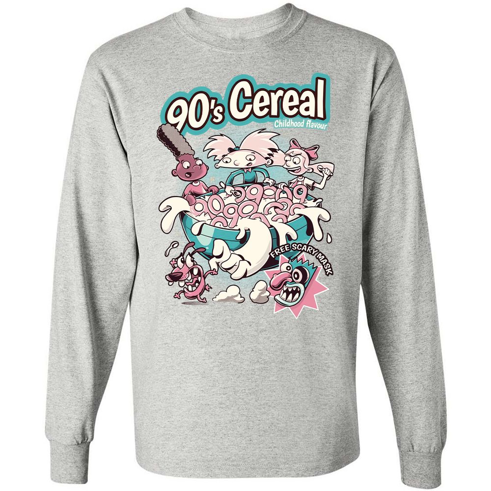 Long Sleeve T-Shirt - TRBF1XJU - Ash - 7