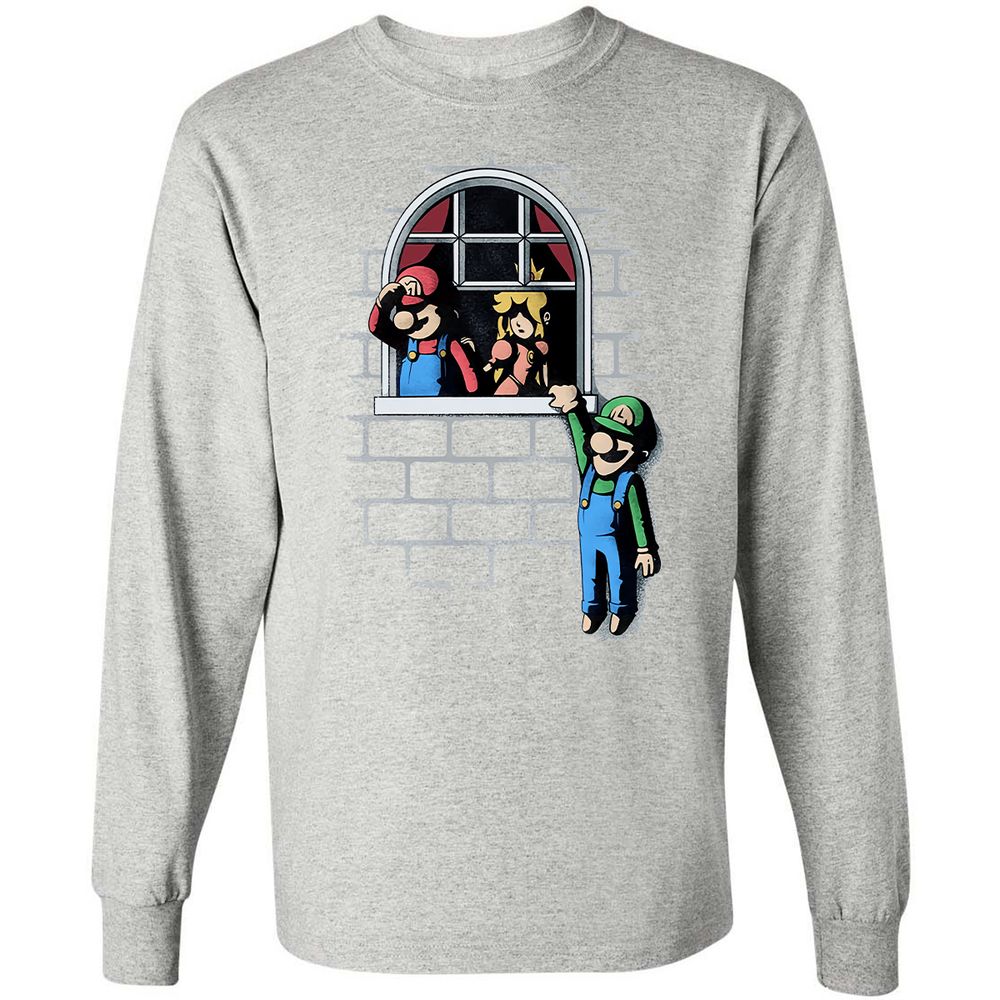 Long Sleeve T-Shirt - V5WH1QD8 - Ash - 7