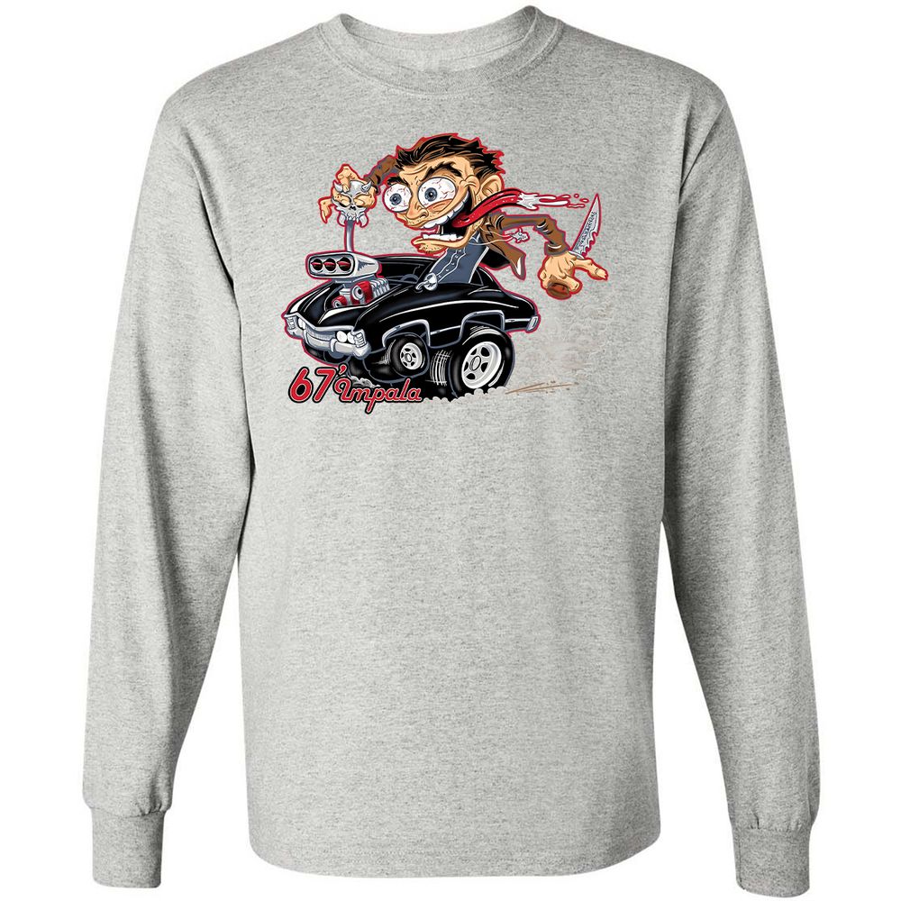 Long Sleeve T-Shirt - SY9DNQ79 - Ash - 7