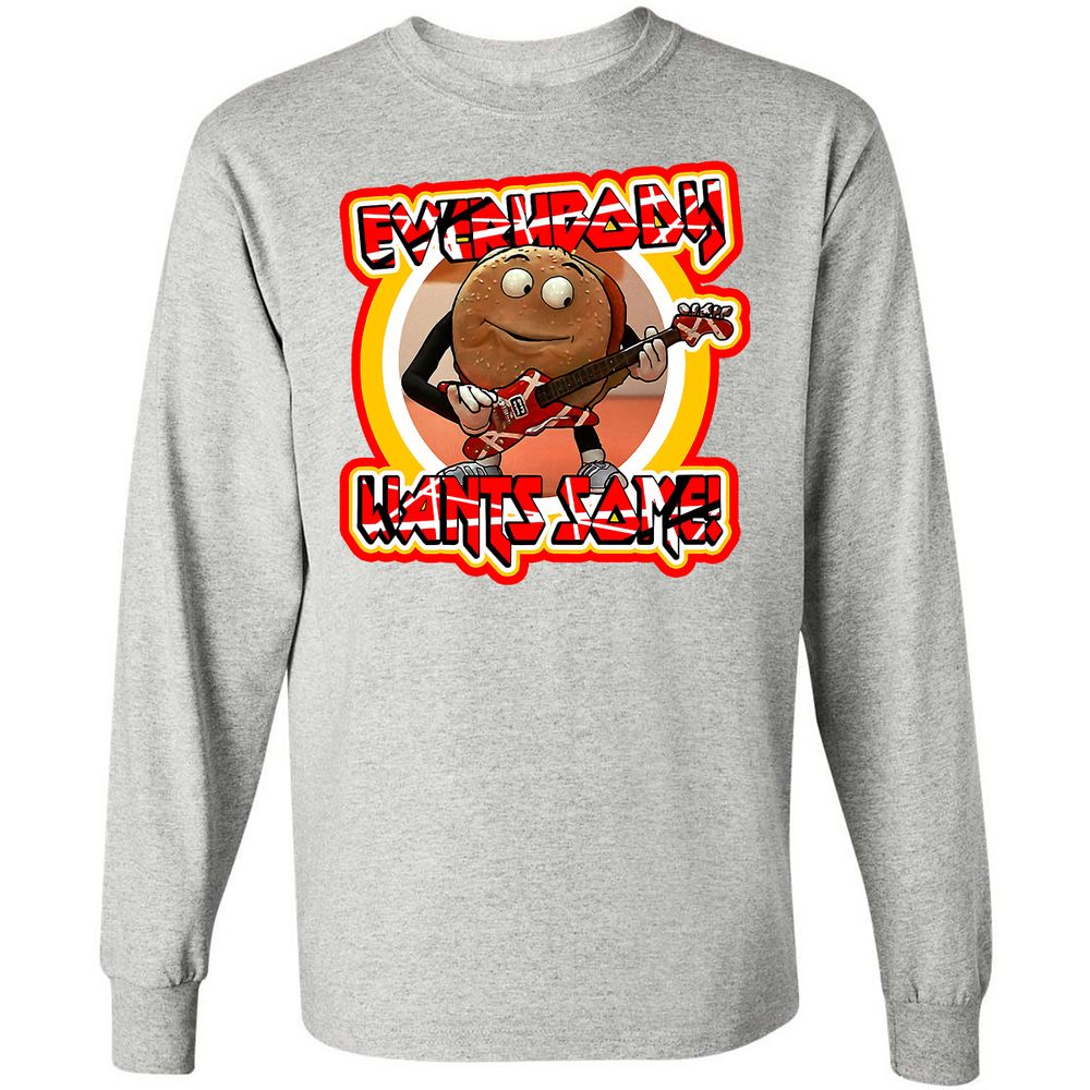 Long Sleeve T-Shirt - 6J3ZRZLM - Ash - 7