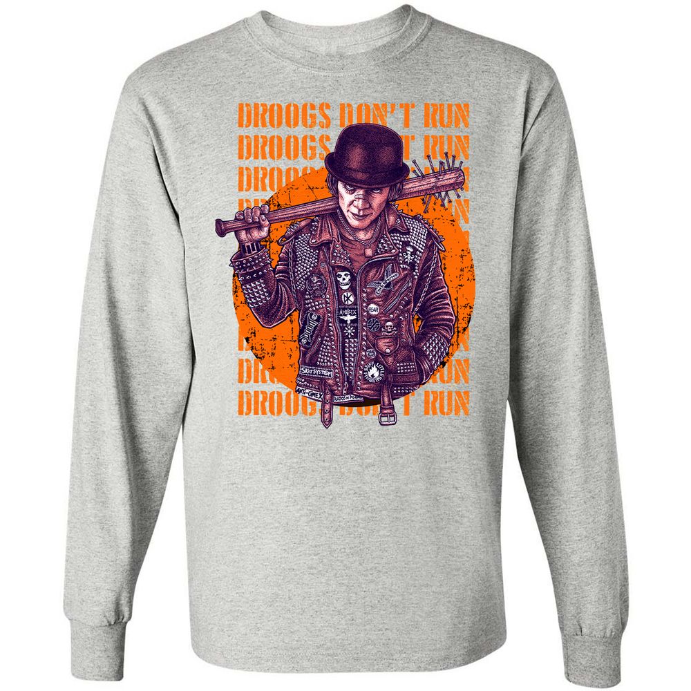 Long Sleeve T-Shirt - QS2Q8NZ2 - Ash - 7