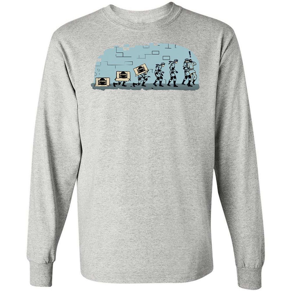 Long Sleeve T-Shirt - QNMARLS7 - Ash - 7