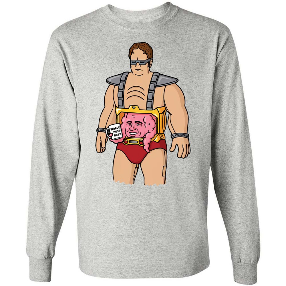 Long Sleeve T-Shirt - B5WGEDB8 - Ash - 7