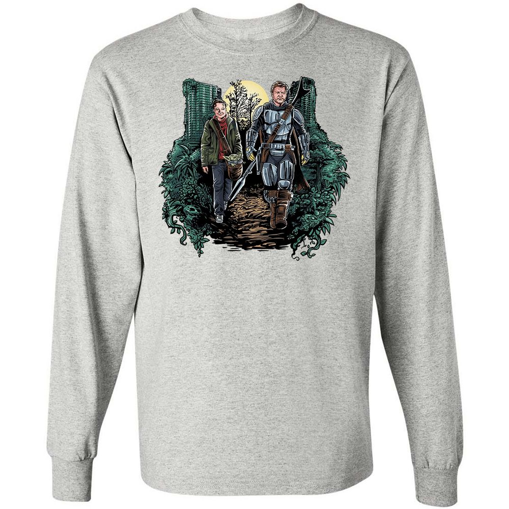 Long Sleeve T-Shirt - KNJF59S7 - Ash - 7