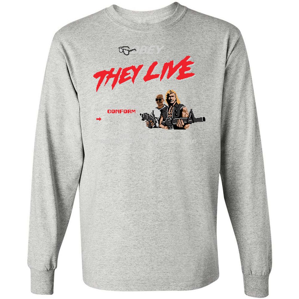 Long Sleeve T-Shirt - SHV6FXTY - Ash - 7