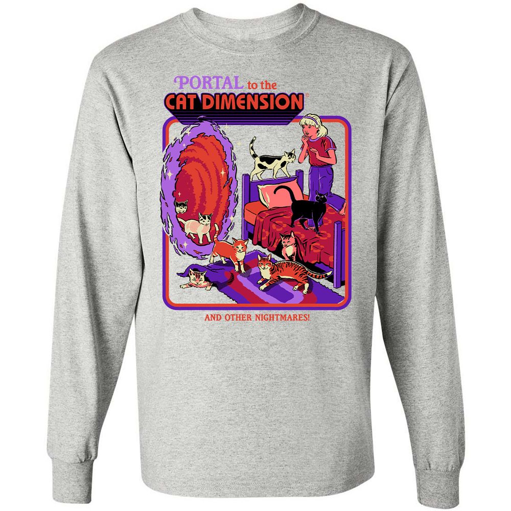 Long Sleeve T-Shirt - XQD4R9AH - Ash - 7