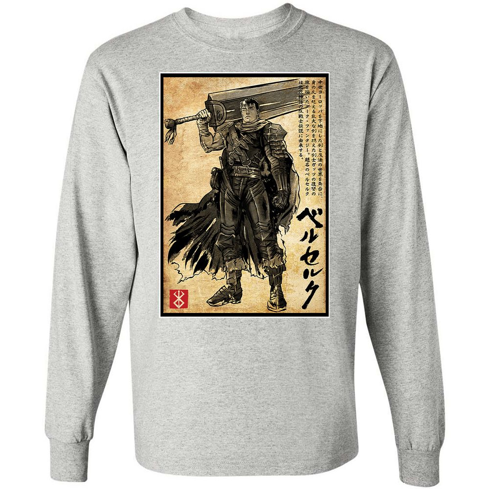 Long Sleeve T-Shirt - QU831KR6 - Ash - 7