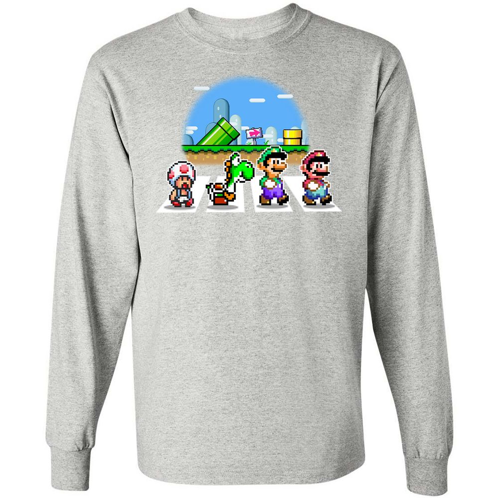 Long Sleeve T-Shirt - P9Z5XDJS - Ash - 7