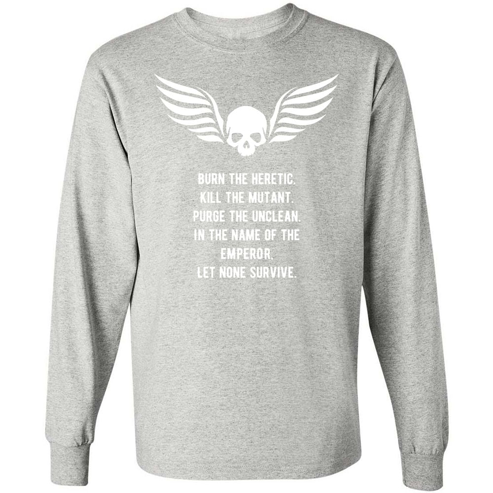 Long Sleeve T-Shirt - HU4H2GJN - Ash - 7