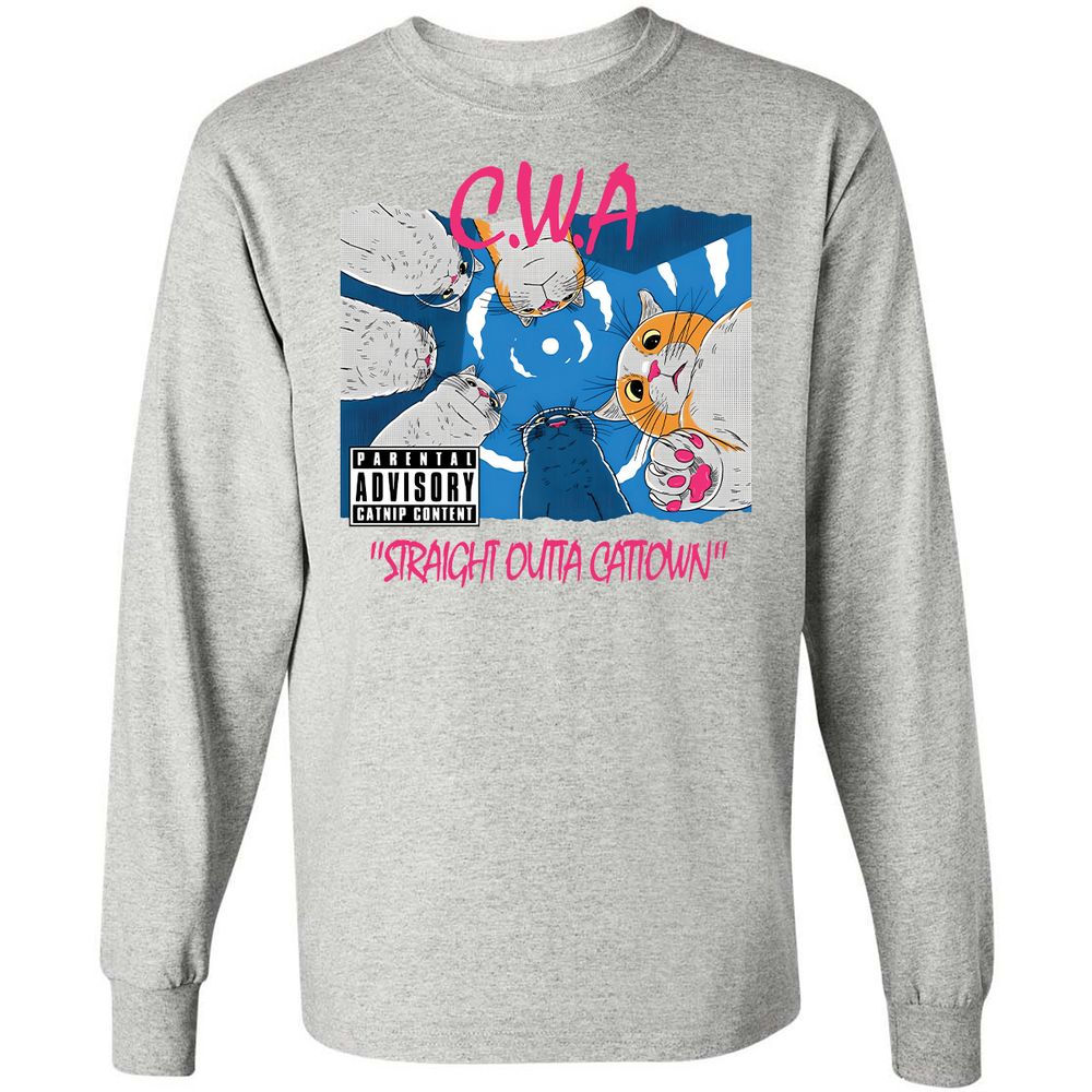 Long Sleeve T-Shirt - K7FUBXG5 - Ash - 7