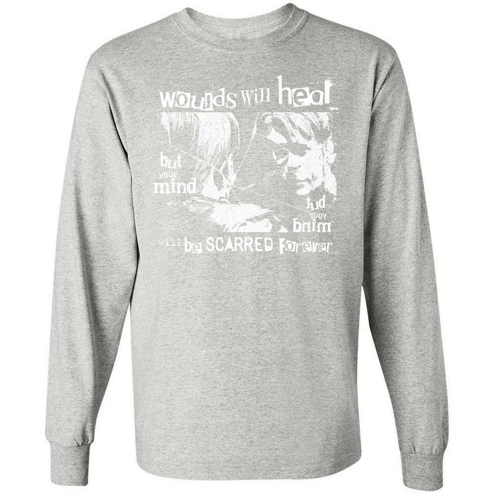 Long Sleeve T-Shirt - JRG5ZDXK - Ash - 7