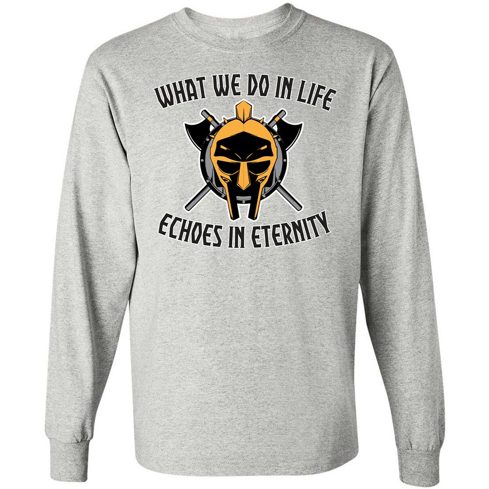 Long Sleeve T-Shirt - GY4HE3U3 - Ash - 7