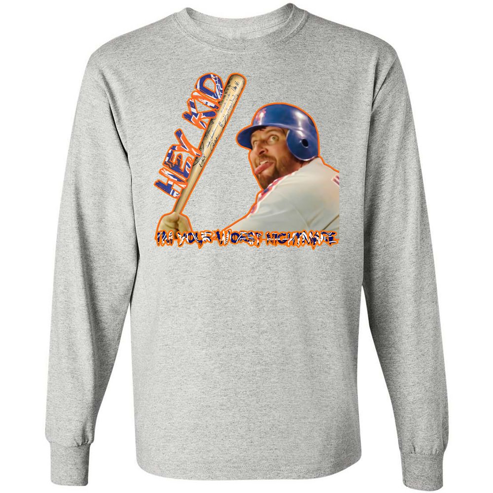 Long Sleeve T-Shirt - PTLTELCV - Ash - 7