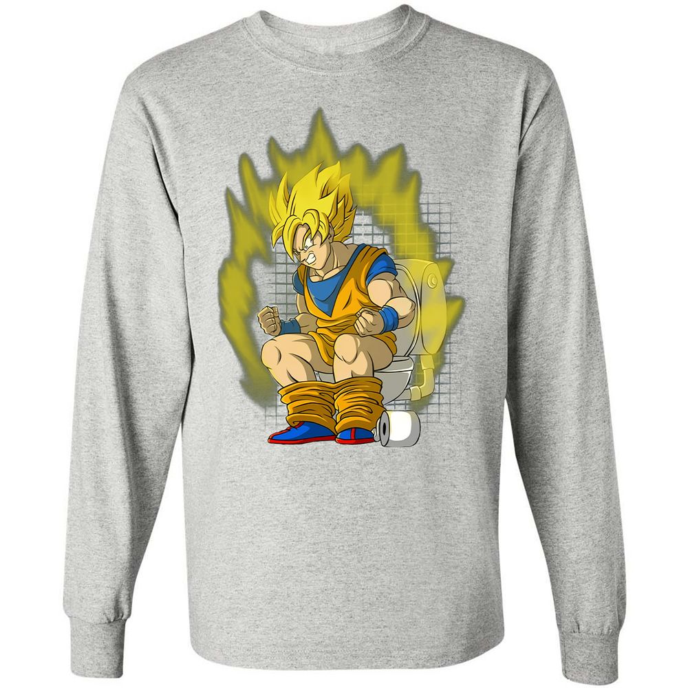 Long Sleeve T-Shirt - PZBRJQTK - Ash - 7