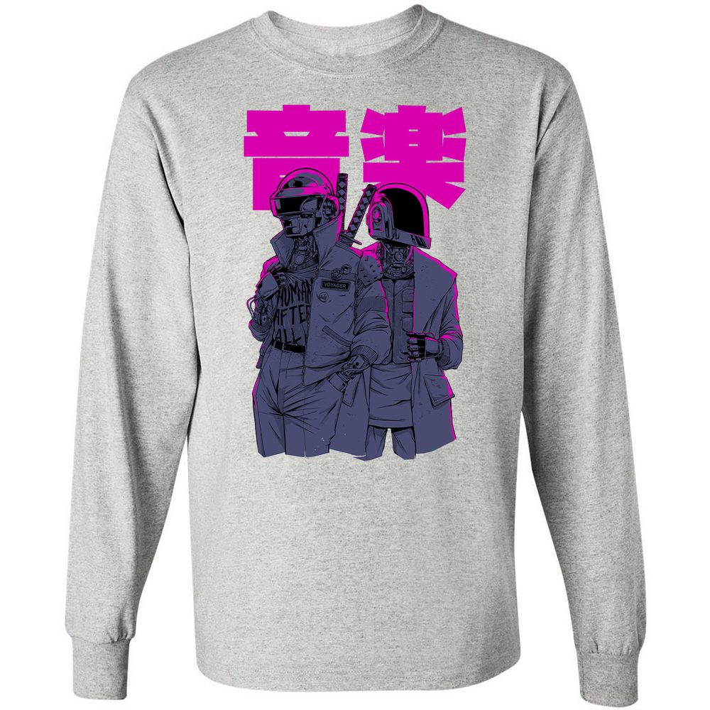 Long Sleeve T-Shirt - 4HSVJVN9 - Ash - 7