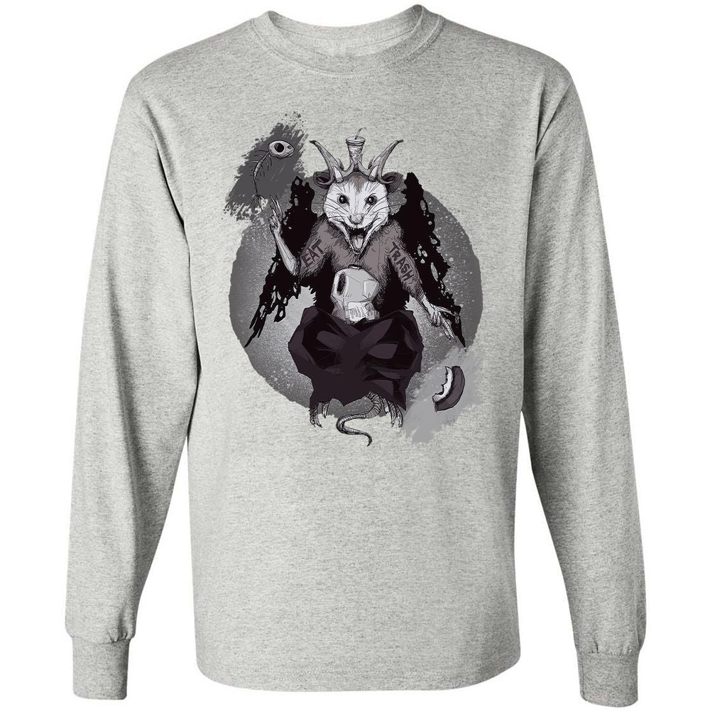 Long Sleeve T-Shirt - 4BDCHPYE - Ash - 7